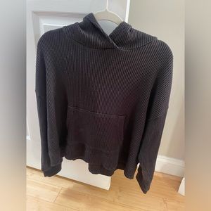 Black Gap textured hoodie - L